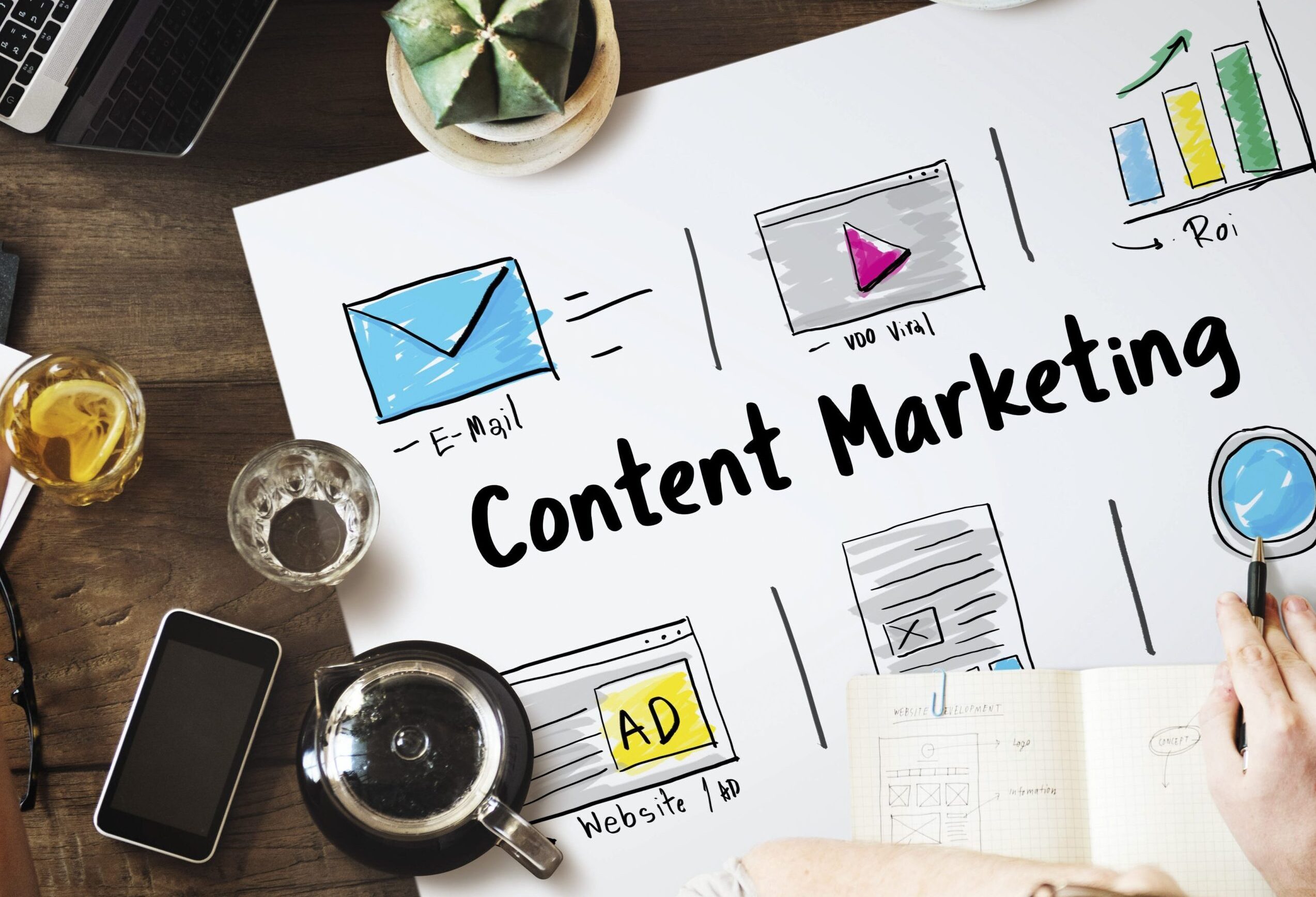 Online Strategy Media Marketing Icons